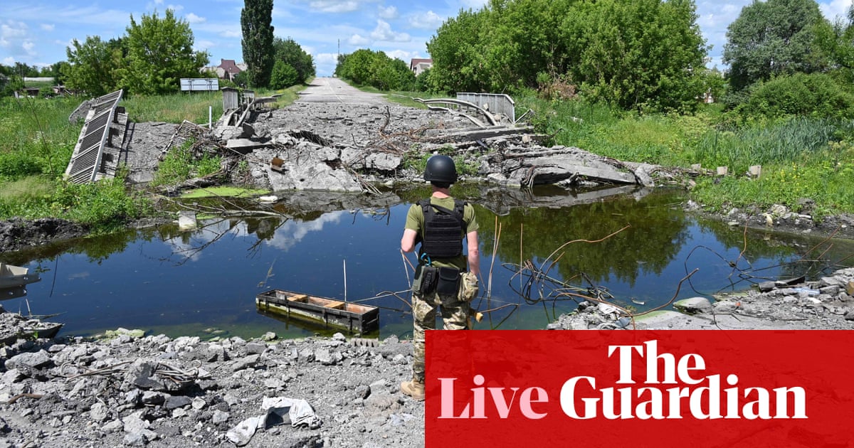 Russia-Ukraine war: heavy fighting continues in Donbas; Russia renews push south of Izium, UK says – live