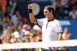 All too easy for Roger Federer.