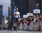 Evenepoel wins fourth world time-trial title in a row, Reusser retains her crown