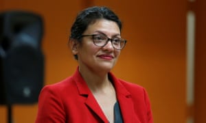 Rashida Tlaib in Inkster, Michigan, on 15 August. 