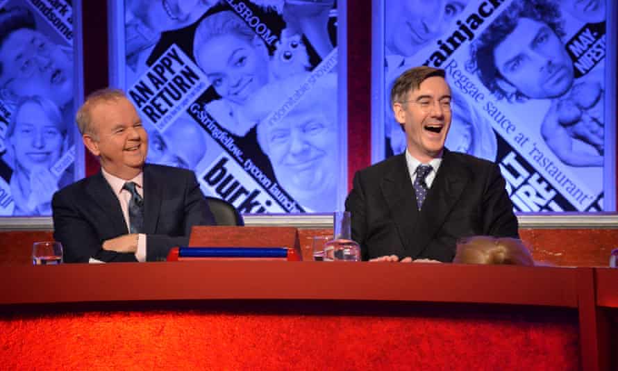 Jacob Rees-Mogg, right, on Have I Got News For You, has fought a culture war against liberalism.