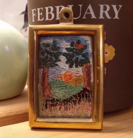 A freehand embroidery miniature.