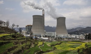 A newly built Chinese state-owned coal fired power plant in Liuzhi County, Guizhou province, southern China.