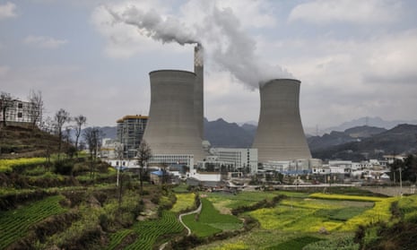 A newly built Chinese state-owned coal fired power plant in Liuzhi County, Guizhou province, southern China. 