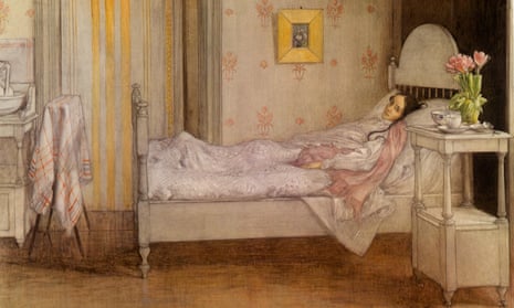 ‘The milk cures that confined patients to bed for weeks did much harm and no good’: Convalescence (detail) by Carl Olof Larsson