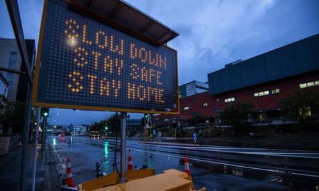 Coronavirus outbreak, Wellington, New Zealand - 09 Apr 2020<br>Mandatory Credit: Photo by Dave Lintott/REX/Shutterstock (10607333a) Riddiford Street beside the Wellington Hospital during lockdown for COVID19 pandemic Coronavirus outbreak, Wellington, New Zealand - 09 Apr 2020