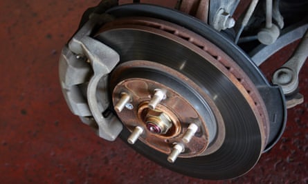 A disc brake on vehicle