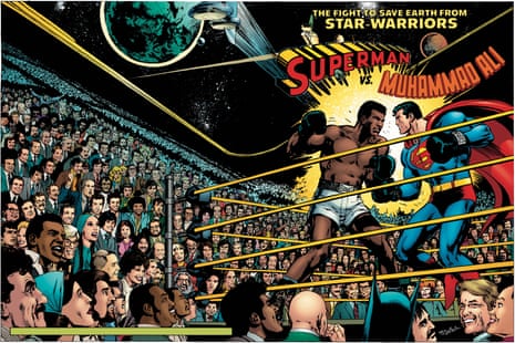 The cover of Superman Vs Muhammad Ali, a 1978 story by Neal Adams. Courtesy DC Comics.