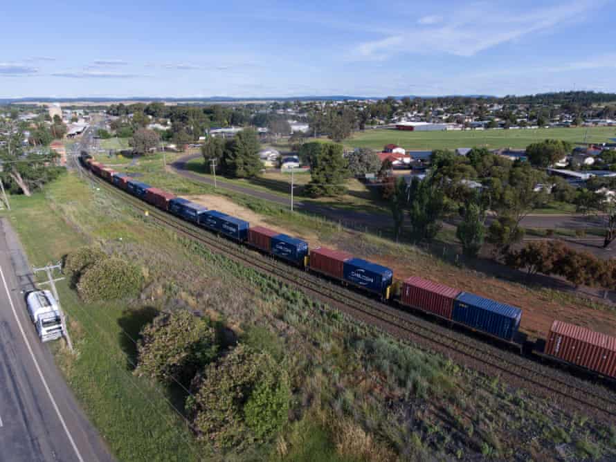 A freight train at Parkes
