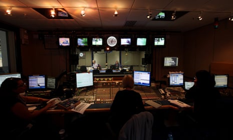 The Today programme studio on BBC Radio 4.