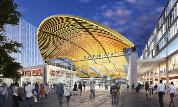 The design for the new entrance to Euston station