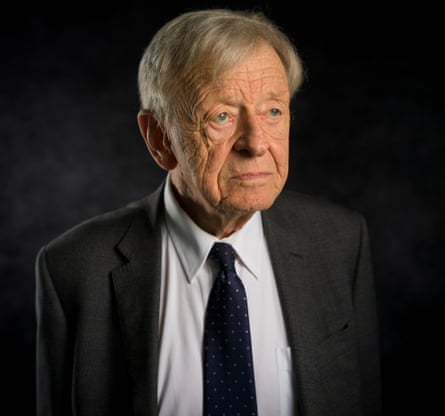 Simon Hill’s portrait of Lord Dubs, one of the Kindertransport children.