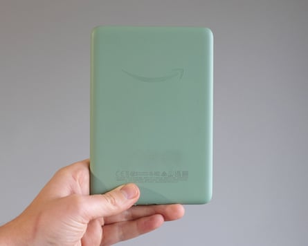 The back of a green Kindle Basic (2024)