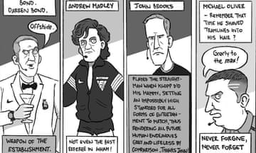 David Squires cartoon on … a Premier League referee grudge tracker