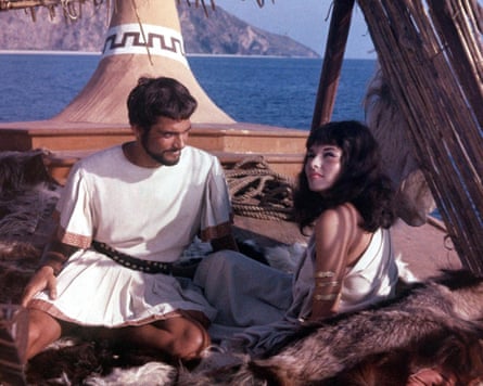 Todd Armstrong and Nancy Kovak in Jason and the Argonauts.