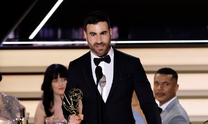 74th Primetime Emmys - SHOLOS ANGELES, CA - SEPTEMBER 12: Brett Goldstein accepts the award for Outstanding Supporting Actor in a Comedy Series for 'Ted Lasso' onstage during the 74th Primetime Emmys at Microsoft Theater on September 12, 2022 in Los Angeles, California did.  (Photo by Kevin Winter/Getty Images)