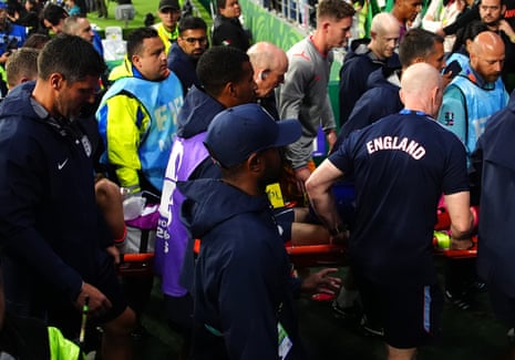 Jordan Henderson is stretched off