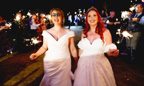 ‘It’s the support you don’t even know you need…’ Bethany and Rachael on their wedding day in July 2022.
