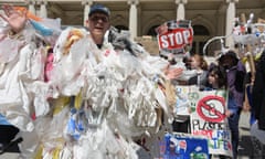 New York plastic bag protest