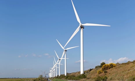 A windfarm in France.