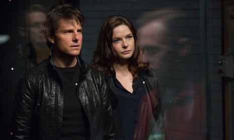 Tom Cruise and Rebecca Ferguson in a scene from Mission: Impossible - Rogue Nation.