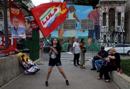 Brazilian presidential election in Sao PauloSupporters of Brazilian President Luiz Inacio Lula da Silva, the Workers’ Party (PT) candidate for presidential re-election, gather at a political rally in Sao Paolo.