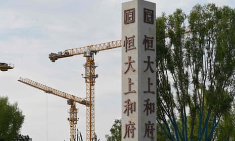 Cranes at building site.