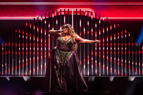 Lizzo performing in Perth for the first Australian show on her Special tour.