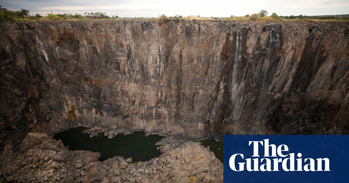Victoria Falls dries to a trickle after worst drought in a century