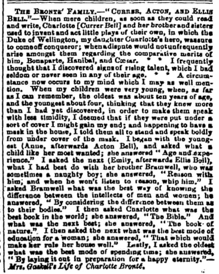 Manchester Guardian, 9 April 1857.