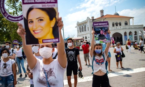  protest called by KCDP (We Will Stop Femicides Platform) in Istanbul, 19 July 2020. 