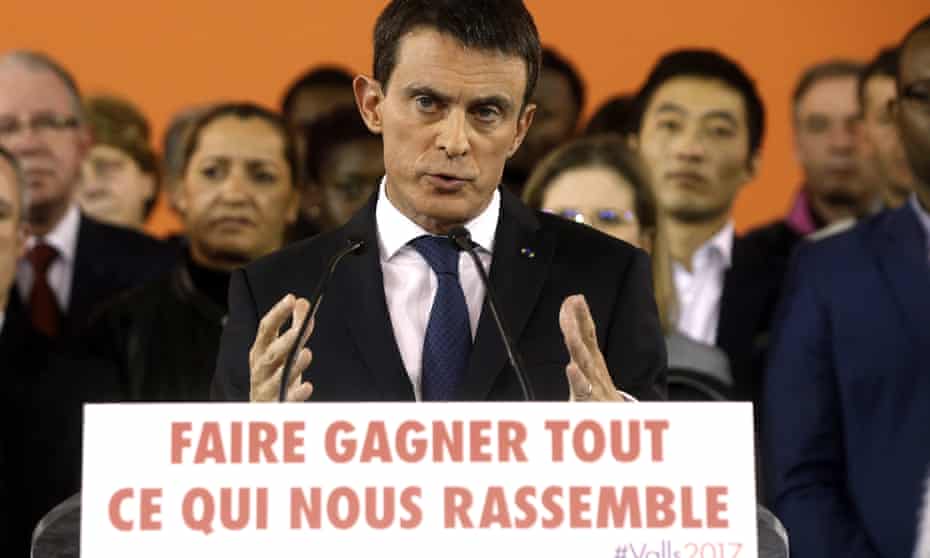 Manuel Valls announces his candidacy in Evry on Monday.
