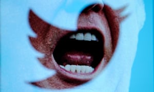 Donald Trump and the Twitter logo are seen in a photo illustration .