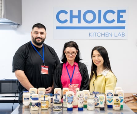 Choice’s mayonnaise taste testing judges, (L-R) Serkan Tamcelik, Brigid Treloar and Petra Sugiarto.