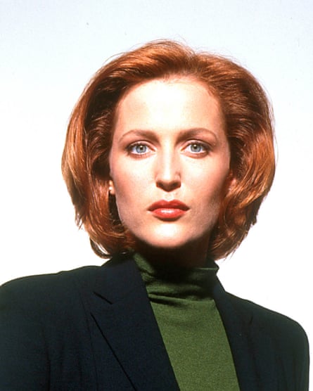Gillian Anderson as Scully in the X-Files.