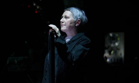 Elizabeth Fraser with Massive Attack at the Hydro, Glasgow, last month.