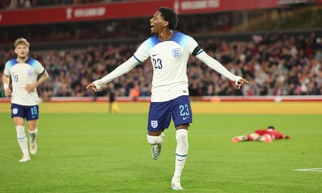 England Under-21s hammer Serbia 9-1 as Jaden Philogene doubles up on debut
