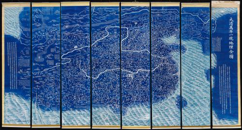 A complete map of ‘all under heaven’, the extent of the Qing empire, circa 1800.