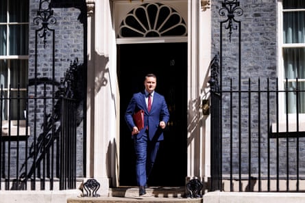 Wes Streeting leaves 10 Downing Street after the cabinet meeting on Tuesday.