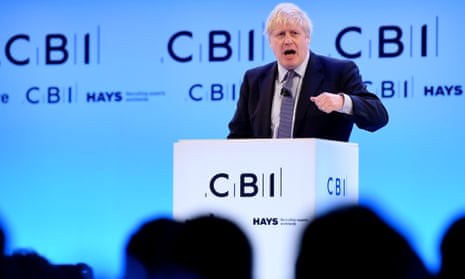 The prime minister addresses the CBI annual conference in London on Monday.