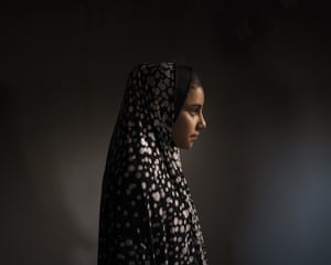 Batool al-Masri, 14, at her house in Beit Hanoun, northern Gaza Strip. On 10 May, in a field near their home, Batool carried her cousin Yazan, a toddler, aged two. ‘Twenty-four hours a day she was spoiling him,’ says Batool’s father, Mohammed Atallah al-Masri. Then, an explosion. It’s not clear whether the rocket was fired by Israel or Hamas. But in an instant, eight people died, including six children. Yazan died in front of Batool. She tried to save him, ignoring injuries to her legs and pelvis