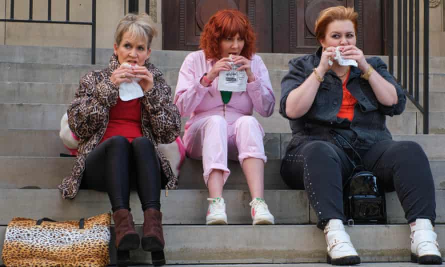 Lorraine Ashbourne, Sophie Willan and Jayde Adams in Alma’s Not Normal.