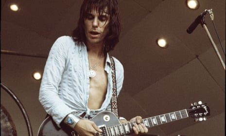 Jeff Beck performing at Crystal Palace Bowl, London, in 1973. He was a central figure in several key developments in rock.