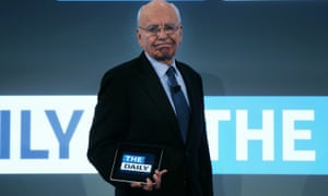 Murdoch launches the ill-fated Daily tablet newspaper.