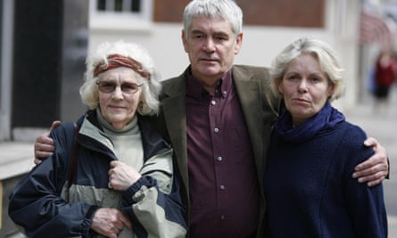 Daniel Morgan’s family: his mother Isobel Hulsmann, sister Jane Royds and brother Alastair Morgan.
