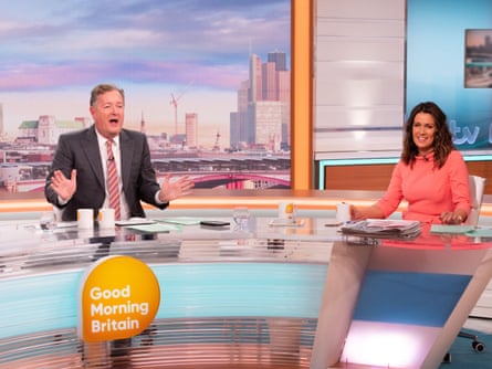 Piers Morgan and his co-host, Susanna Reid, on Good Morning Britain