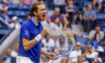 Daniil Medvedev, the No 2 seed, has conceded only one set on his way to the US Open final.