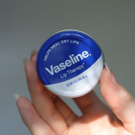 Small tin of Vaseline Lip Therapy Original