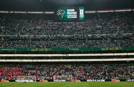 The match is delayed an hour.