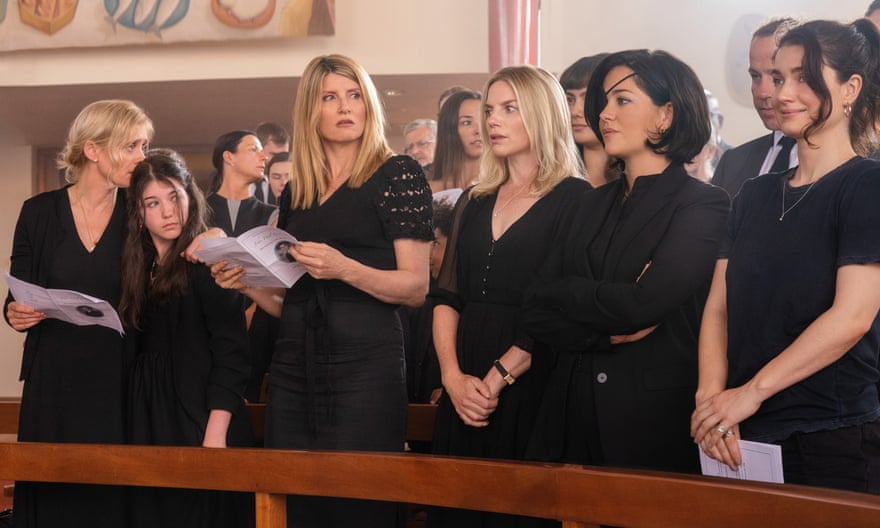 Anne-Marie Duff, Saise Quinn, Sharon Horgan, Eva Birthistle, Sarah Greene and Eve Hewson in Bad Sisters.